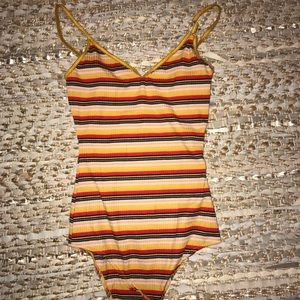 Striped bodysuit